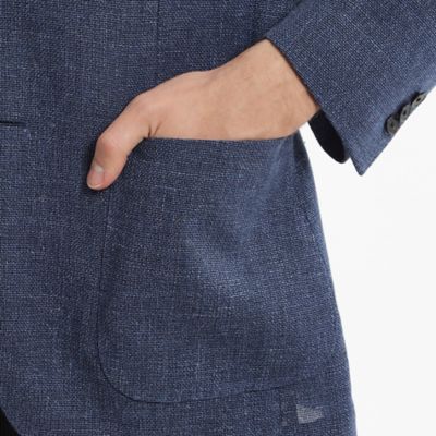 【ＷＥＢ＆一部店舗限定】Ｔ．Ｇ．　ｄｉ　Ｆａｂｉｏ　ウール麻ホップサック　２ＰＡＴＣＨ　ＪＡＣＫＥＴ（Ｈ１Ｅ５１３４５Ｌ＿）