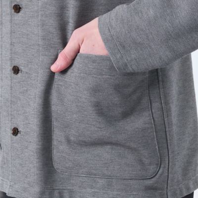 ストレッチミラノリブ　シャツカーディガン（Ｈ１Ｆ６６５１７＿＿）