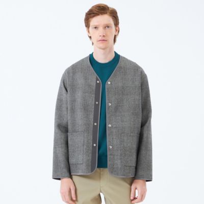 マッキントッシュ　フィロソフィー　ノーカラー　リバーシブル　ロング　ジャンパー 2301-H5B9629350__G_1000x.jpg?v