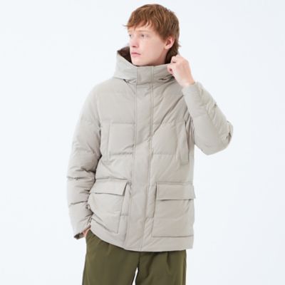 ⭕️超ハッピーバトン⭕️マッドジョンソン入手困難最高傑作「HAPPYFISH」 メモリーストレッチ フーデッドダウンブルゾン（H1F82631＿＿