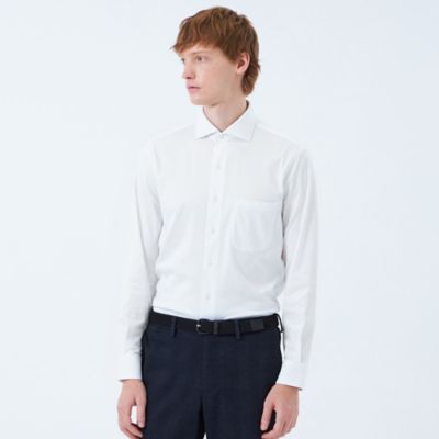 ＜MACKINTOSH PHILOSOPHY (Men)＞シルケットスムース　スクエアホリゾンタルワイドシャツ（Ｈ１Ｍ３０６５１＿＿）