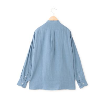 MACKINTOSH PHILOSOPHYバンドカラーシャツ　Mサイズ　2 GREY LABEL シャンブレーバンドカラーシャツ(トップス