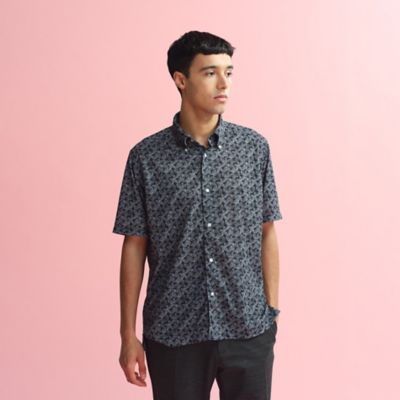 MACKINTOSH PHILOSOPHY (Men)/マッキントッシュ フィロソフィー ボタニカルプリント　ボタンダウン半袖シャツ（Ｈ１Ｍ３９５８４＿＿）