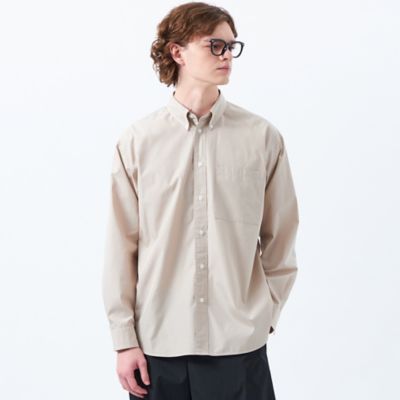 ＜MACKINTOSH PHILOSOPHY (Men)＞オーバーサイズ　長袖ボタンダウンシャツ　無地／ストライプ（Ｈ１Ｍ４４５３９＿＿）