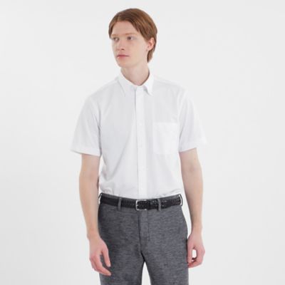 ＜MACKINTOSH PHILOSOPHY (Men)＞トロッター半袖ボタンダウンシャツ　トリコットジャージー（Ｈ１Ｍ５４１１３＿＿）