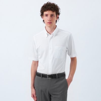 MACKINTOSH PHILOSOPHY (Men)/マッキントッシュ フィロソフィー 【ＷＥＢ＆一部店舗限定】トロッター　オックス／ストライプ　スクエアボタンダウン半袖シャツ（Ｈ１Ｍ５９５６５＿＿）
