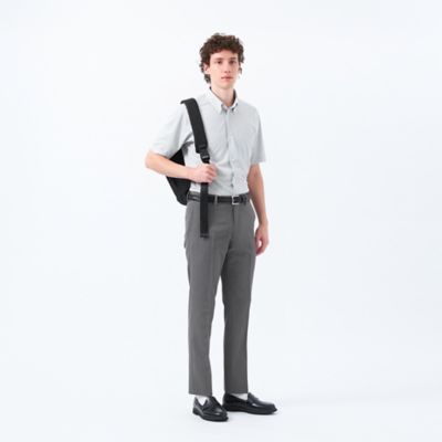 【ＷＥＢ＆一部店舗限定】トロッター　オックス／ストライプ　スクエアボタンダウン半袖シャツ（Ｈ１Ｍ５９５６５＿＿）