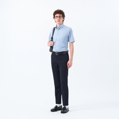 【ＷＥＢ＆一部店舗限定】トロッター　オックス／ストライプ　スクエアボタンダウン半袖シャツ（Ｈ１Ｍ５９５６５＿＿）