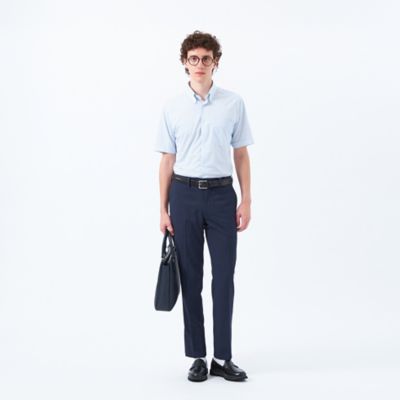 【ＷＥＢ＆一部店舗限定】トロッター　オックス／ストライプ　スクエアボタンダウン半袖シャツ（Ｈ１Ｍ５９５６５＿＿）