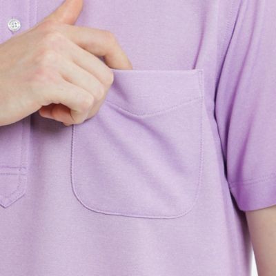 トロッター　カッタウェイポロシャツ　メランジカノコ（Ｈ１Ｍ７８３２３＿＿）