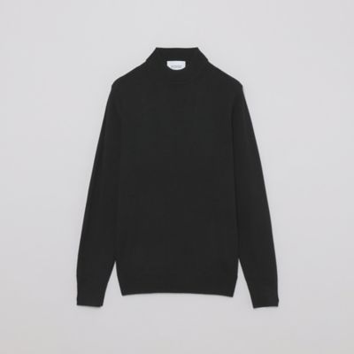 【ＷＥＢ＆一部店舗限定】ウール／アクリル天竺　モックネックプルオーバーニット（Ｈ１Ｎ１４４６９＿＿）