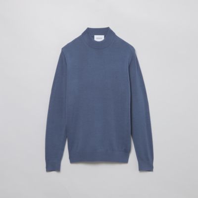 【ＷＥＢ＆一部店舗限定】ウール／アクリル天竺　モックネックプルオーバーニット（Ｈ１Ｎ１４４６９＿＿）