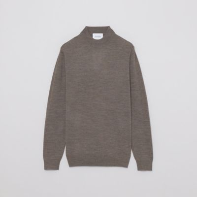 【ＷＥＢ＆一部店舗限定】ウール／アクリル天竺　モックネックプルオーバーニット（Ｈ１Ｎ１４４６９＿＿）