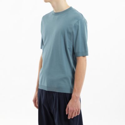 １８Ｇコットン天竺　クルーネックニットＴシャツ（Ｈ１Ｎ７２３５８＿＿）