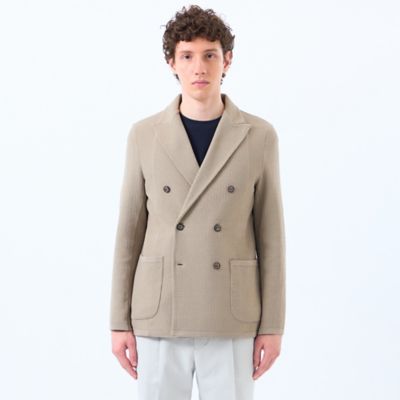 Mackintoshマッキントッシュ ウール ニットジャケット M カーキ GREY LABEL ウールカシミヤクルーネックニット(トップス
