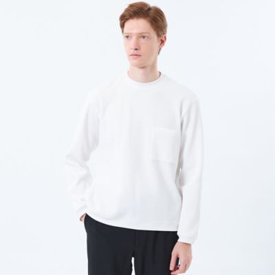 ＜MACKINTOSH PHILOSOPHY (Men)＞ブリテック　クルーネックロンＴ　テクノワッフル（Ｈ１Ｐ１３６５３＿＿）