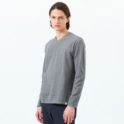 MACKINTOSH PHILOSOPHY (Men)/マッキントッシュ フィロソフィー ストレッチミラノリブ VネックロンT(H1P14607__) グレー06G トップス【三越伊勢丹/公式】