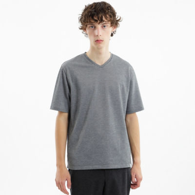 ＜MACKINTOSH PHILOSOPHY (Men)＞テーラードジャージー　Ｖネック半袖Ｔシャツ　麻混サーフニット（Ｈ１Ｐ２４３４６＿＿）