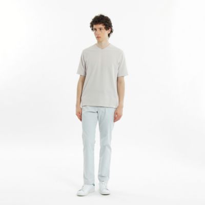 ストレッチミラノリブ　Ｖネック半袖Ｔシャツ（Ｈ１Ｐ３４３２０＿＿）