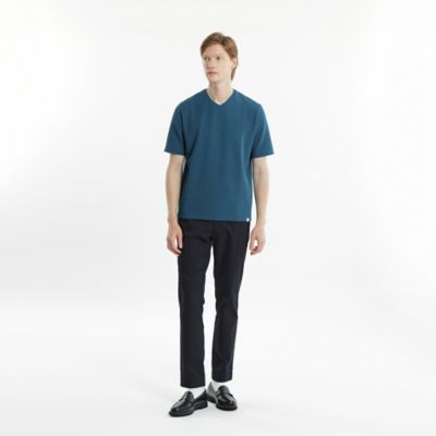 ストレッチミラノリブ　Ｖネック半袖Ｔシャツ（Ｈ１Ｐ３４３２０＿＿）