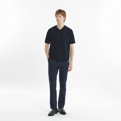 ストレッチミラノリブ　Ｖネック半袖Ｔシャツ（Ｈ１Ｐ３４３２０＿＿）