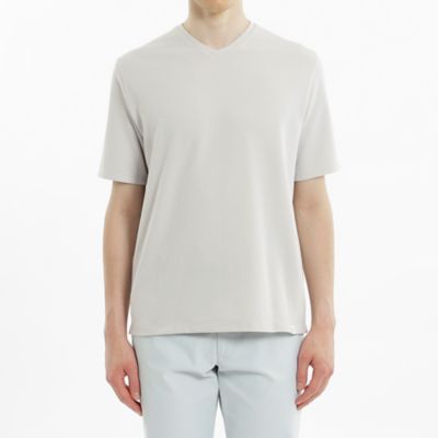 ストレッチミラノリブ　Ｖネック半袖Ｔシャツ（Ｈ１Ｐ３４３２０＿＿）