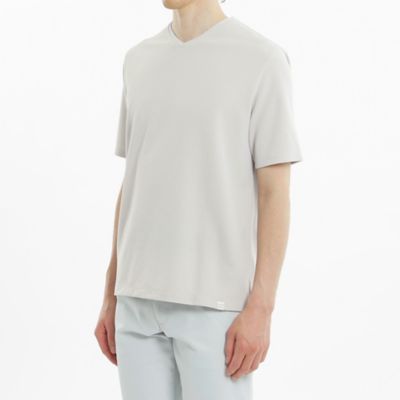 ストレッチミラノリブ　Ｖネック半袖Ｔシャツ（Ｈ１Ｐ３４３２０＿＿）
