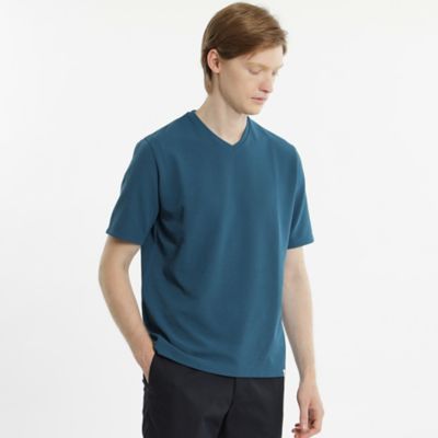 ストレッチミラノリブ　Ｖネック半袖Ｔシャツ（Ｈ１Ｐ３４３２０＿＿）