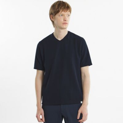 ストレッチミラノリブ　Ｖネック半袖Ｔシャツ（Ｈ１Ｐ３４３２０＿＿）
