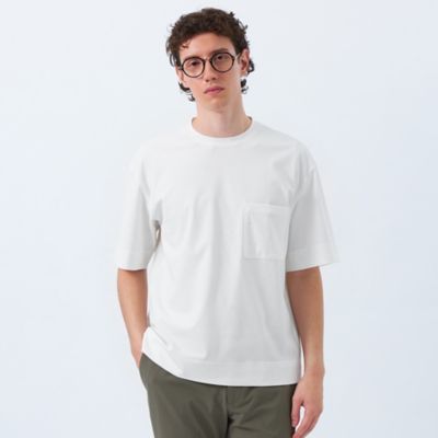 MACKINTOSH PHILOSOPHY (Men)/マッキントッシュ フィロソフィー ドライフラットストレッチ クルーネック五分袖ポケT(H1P46568__)