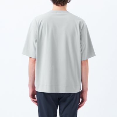 ドライフラットストレッチ　クルーネック五分袖ポケＴ（Ｈ１Ｐ４６５６８＿＿）