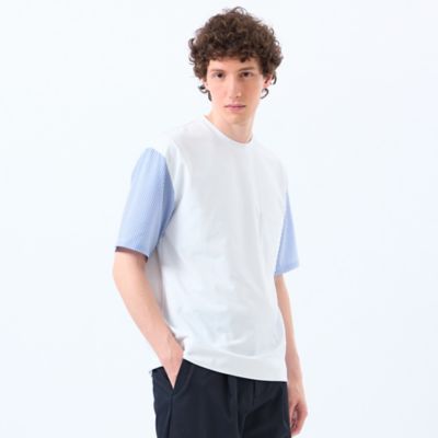 MACKINTOSH PHILOSOPHY (Men)/マッキントッシュ フィロソフィー ＴＥＸＢＲＩＤ天竺×サッカー　スリーブコンビＴシャツ（Ｈ１Ｐ４６６１１＿＿）