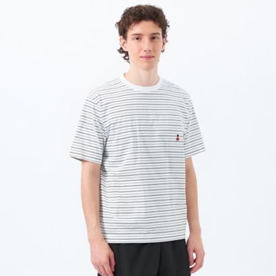 バッキンガムベア　ランダムボーダー　ワンポイントＴシャツ（Ｈ１Ｐ７１５２６＿＿）