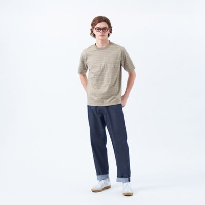 バッキンガムベア　ランダムボーダー　ワンポイントＴシャツ（Ｈ１Ｐ７１５２６＿＿）