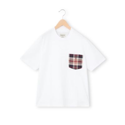 ＜MACKINTOSH PHILOSOPHY (Men)＞バッキンガムベア　チェックポケット半袖Ｔシャツ（Ｈ１Ｐ７２１７２＿＿）