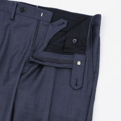トロッター トラウザーズ＃108 ウール混グレンチェック