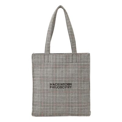 ＜MACKINTOSH PHILOSOPHY (Women)＞チェックツイードロゴトート（Ｈ５１１０６０４＿＿）