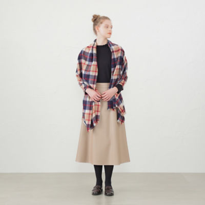 ウォッシャブルカシミヤハウスチェックストール（H5702227＿＿