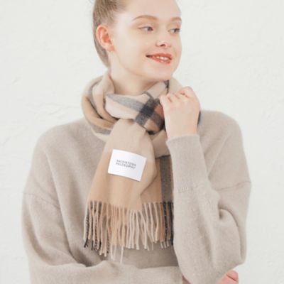 マッキントッシュフィロソフィー　ウォッシャブルカシミヤカラーブロックマフラー ウォッシャブルカシミヤカラーブロックマフラー（H5710227＿＿