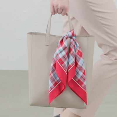＜MACKINTOSH PHILOSOPHY (Women)＞ミニハウスチェックスカーフ　５３×５３（Ｈ５７２０３２４＿＿）