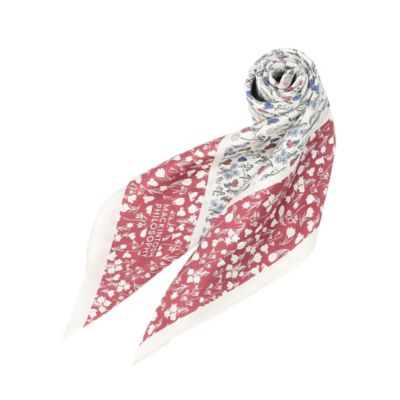 ＜MACKINTOSH PHILOSOPHY (Women)＞Ｓｎｏｗｂｌｕｅ　Ｇａｒｄｅｎシルクプリントスカーフ（Ｈ５７８０５２８＿＿）