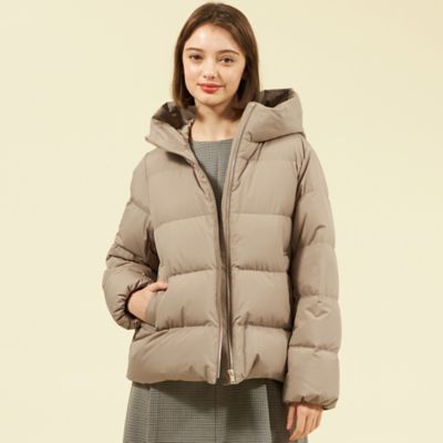 美品！ マッキントッシュフィロソフィー ショートダウン WEB＆一部店舗限定】フーデットショートダウン