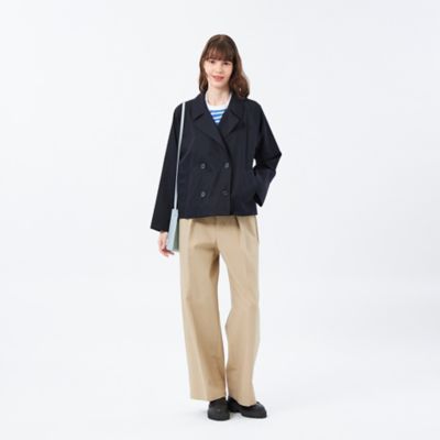 WEB＆一部店舗限定】ソフトギャバジンショートトレンチコート