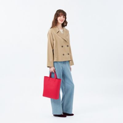 WEB＆一部店舗限定】ソフトギャバジンショートトレンチコート