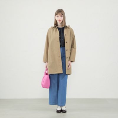 WEB＆一部店舗限定】ポリエステルタフタフーデッドコート