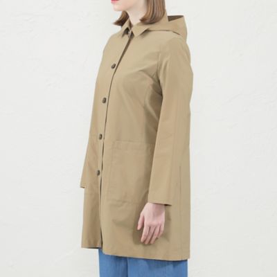 WEB＆一部店舗限定】ポリエステルタフタフーデッドコート