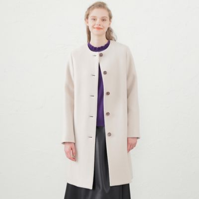 ＜MACKINTOSH PHILOSOPHY (Women)＞リバービーバーノーカラーコート（Ｈ５Ｂ１１２６３＿＿）