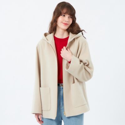 【ほぼ未着用】マッキントッシュフィロソフィー ショートステンカラーコート　36 ショートビーバーフードコート（H5B17662＿＿