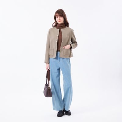 ノーカラージャケッット マッキントッシュ フィロソフィー ダンボールジャケット WEB＆一部店舗限定】バッキンガムベア ノーカラーダンボール
