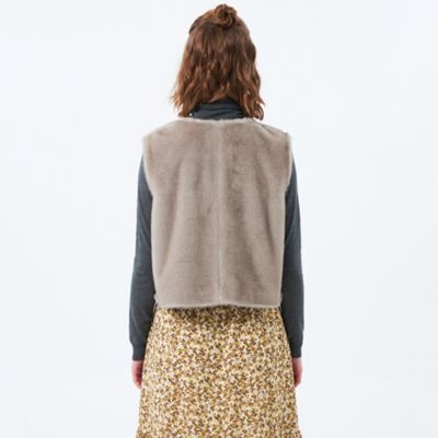 フェイクファージップアップジレ（H5F07633＿＿